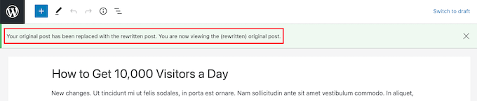 Republish post message Republish post message